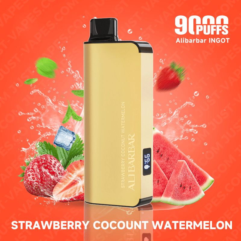 Strawberry Coconut Watermelon Vape – ALIBARBAR Ingot 9000 Puff