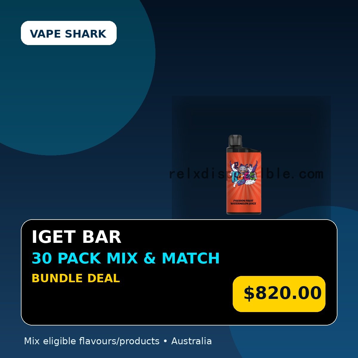 IGET Bar Mix & Match 30 Pack Bundle
