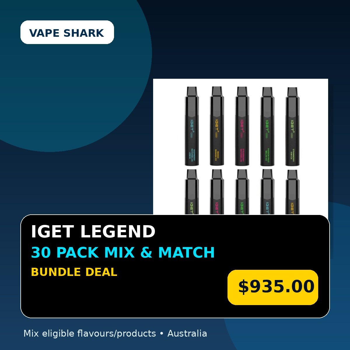 IGET Legend Mix & Match 30 Pack Bundle