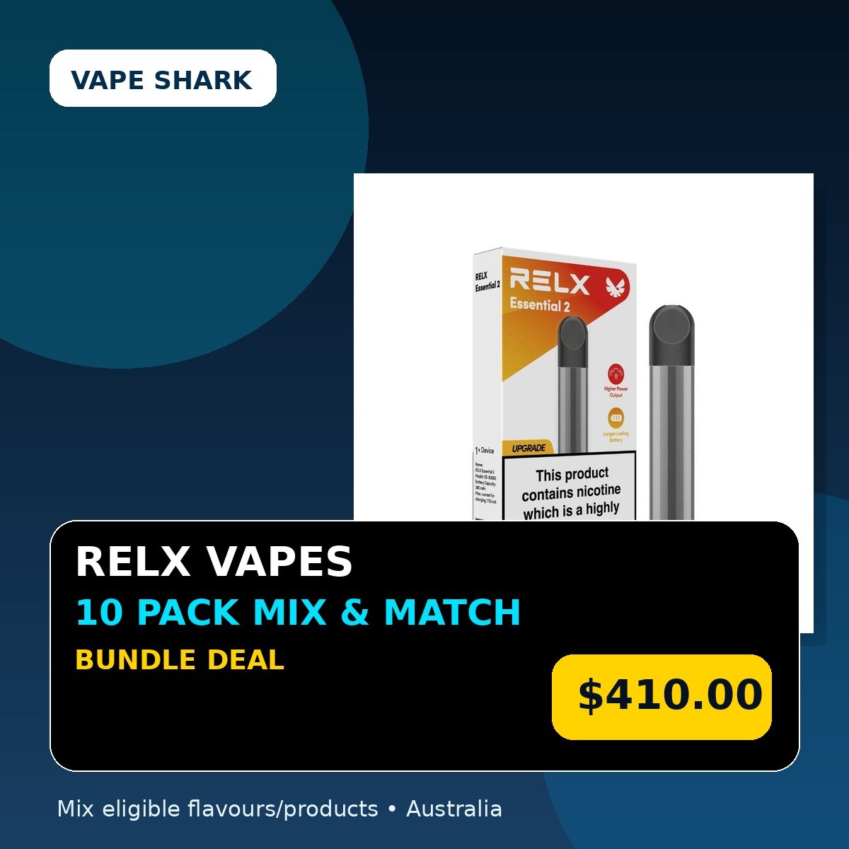 RELX Vapes Mix & Match 10 Pack Bundle