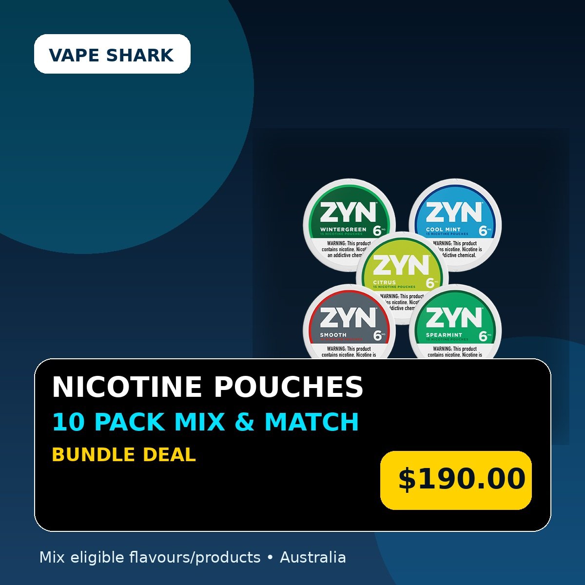 Nicotine Pouches Mix & Match 10 Pack Bundle